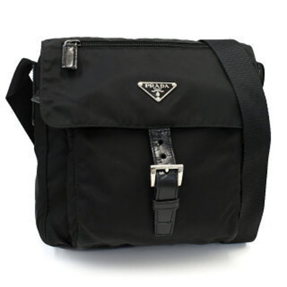 Triangle Logo Nylon Crossbody
  Bag main image 0